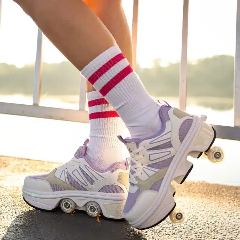 Hidden Wheel Roller Skate Sneakers