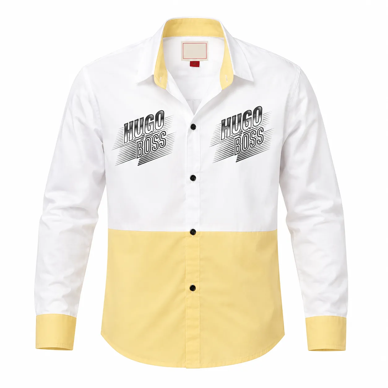 Men's Colorblock Graphic Casual Shirt
