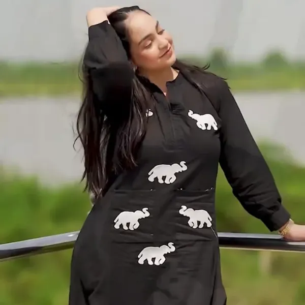 Ebony Safari Black Elephant