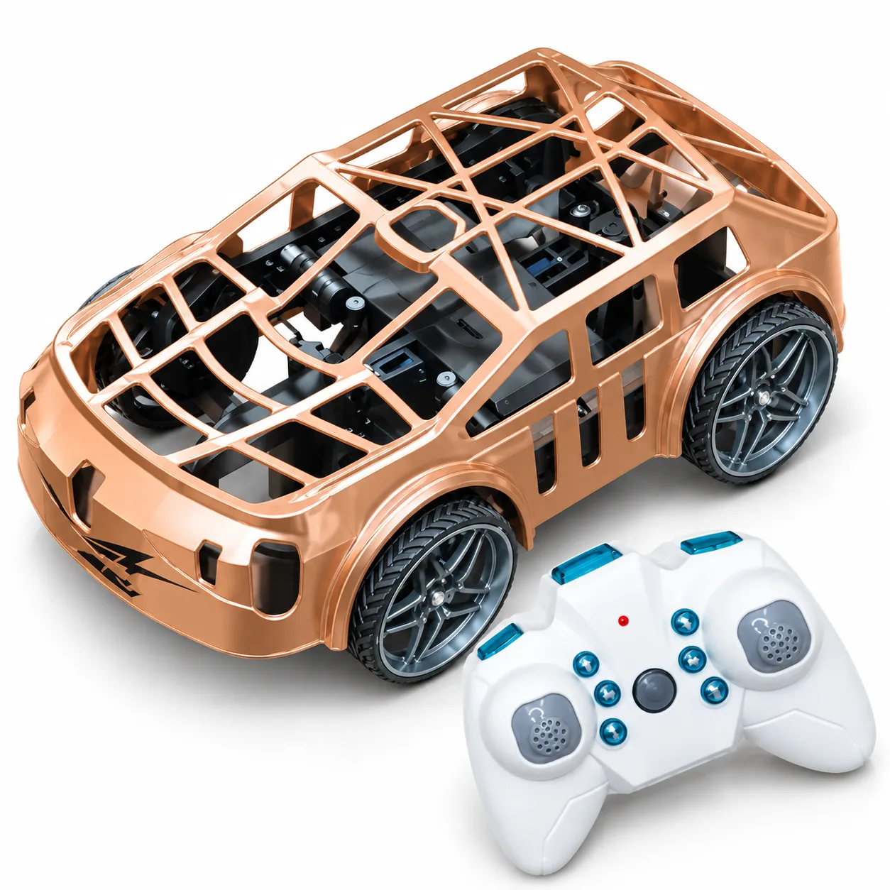 Bronze Adventure RC SUV with Cage Design & Remote Control