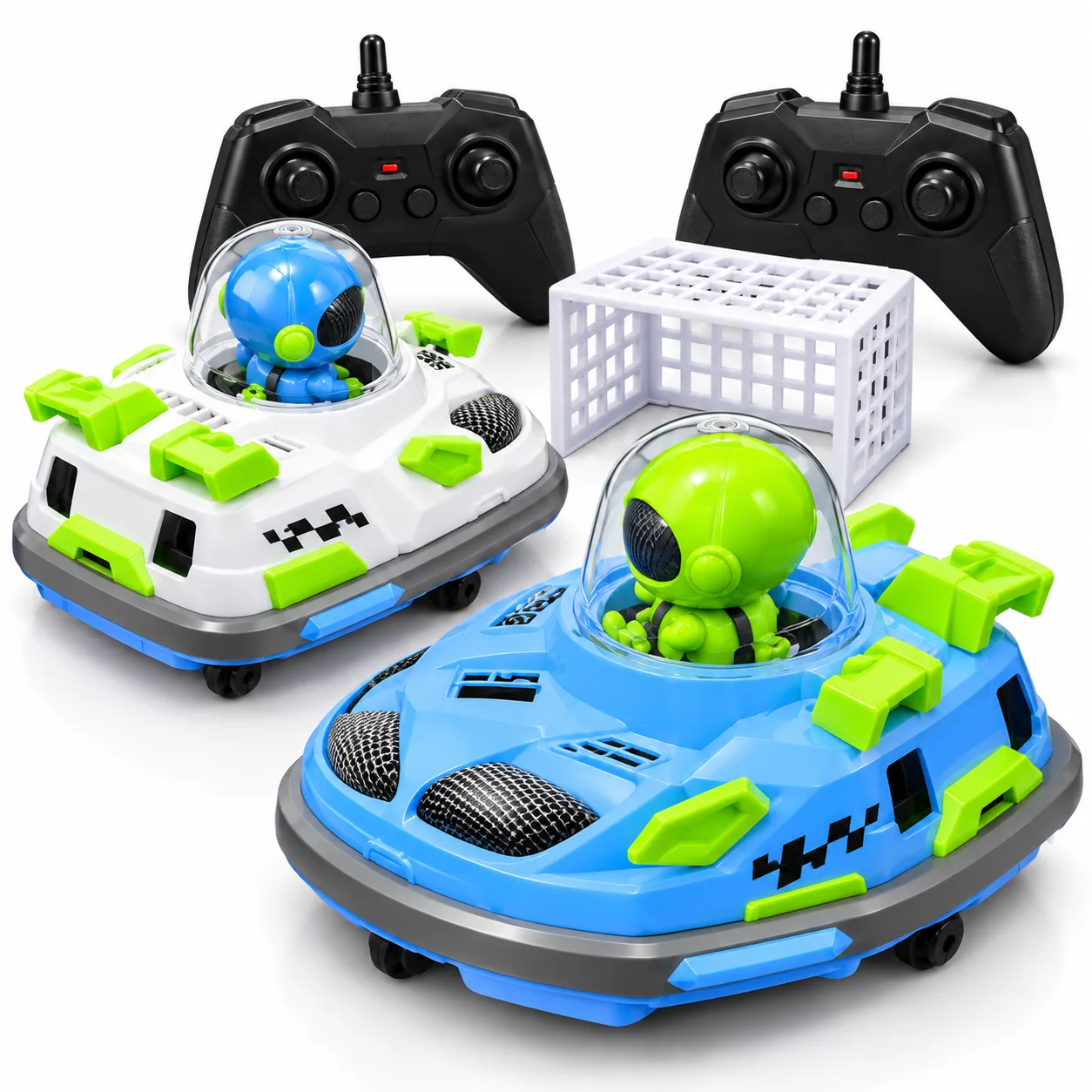 Two-Player RC Hovercraft Battle Set with Dual Remote Controls