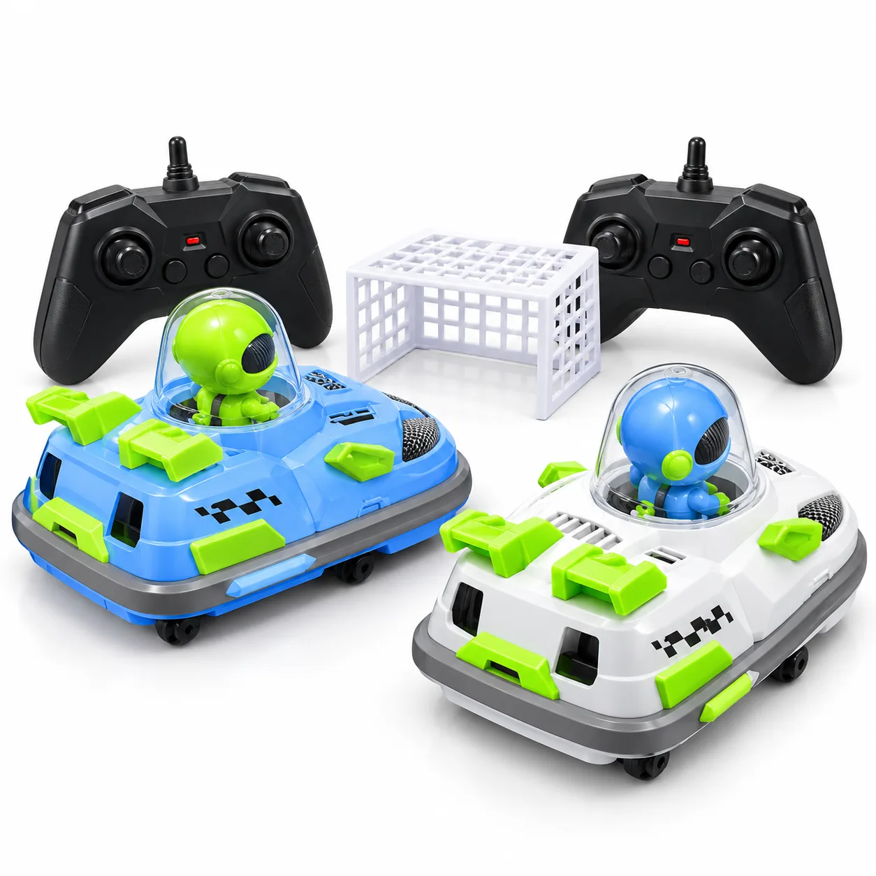 Two-Player RC Hovercraft Battle Set with Dual Remote Controls