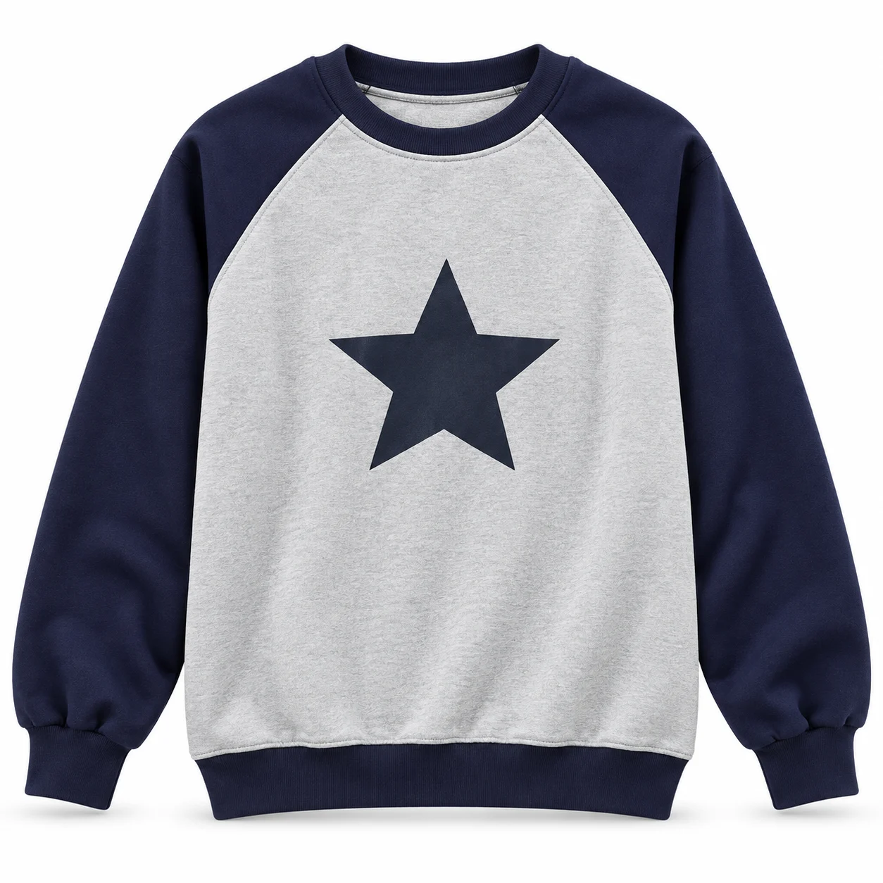 Men’s Navy Blue & Grey Star Printed Sweatshirt