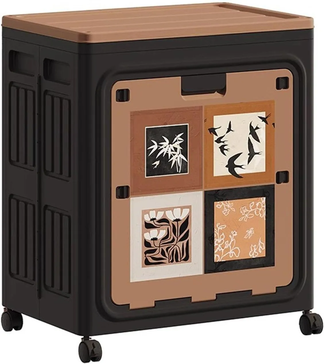 Foldable Storage Cabinet with Wheels