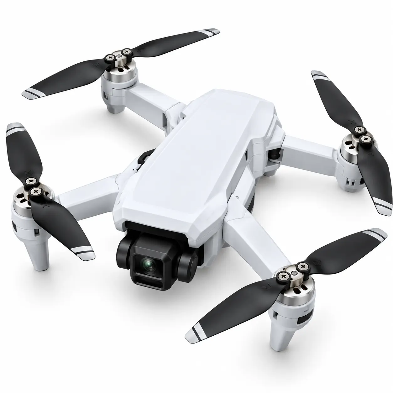 White Foldable RC Drone with Compact Design & Remote Control